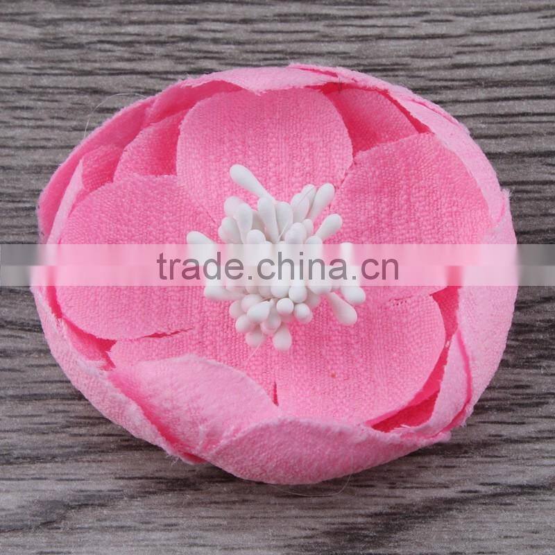 mini fabric flower clip for kids hair accessories