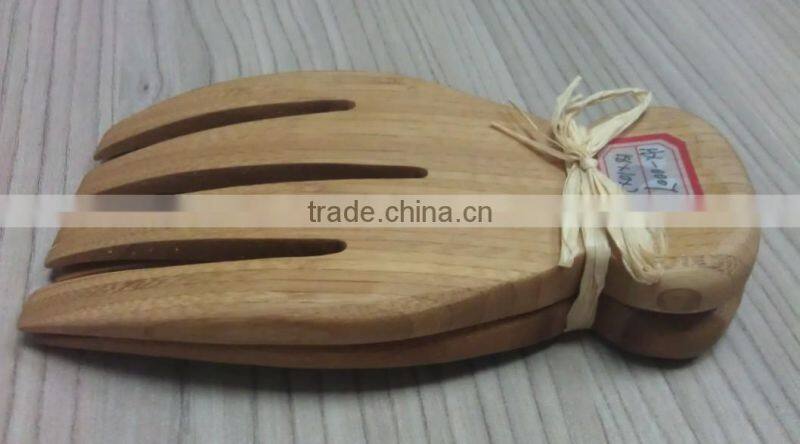 Factroy Price Bamboo Salad Serving Hand