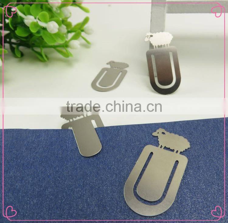 China manufacturer logo engraving color printed custom metal bookmark