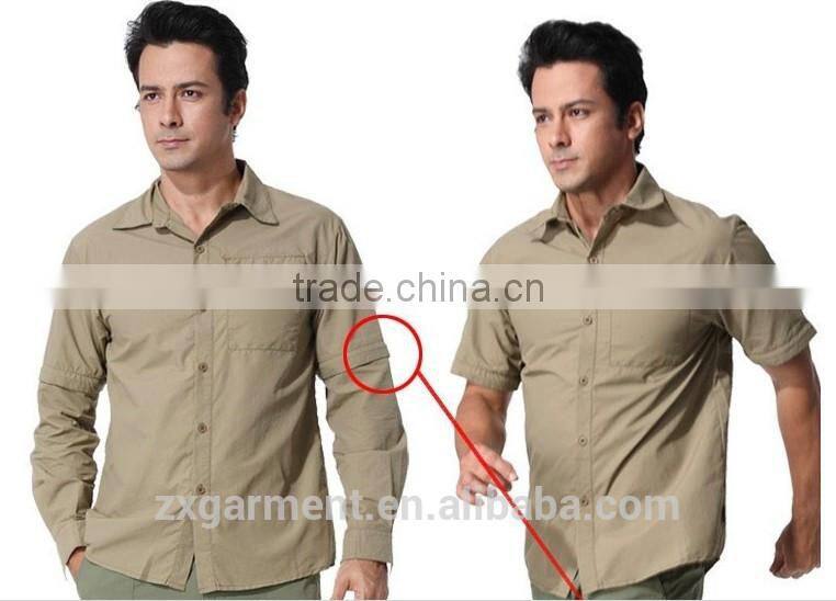 ZX UV outdoor Protection Fabric cheap Long Sleeve Fishing usage uv wholesale fishing shirts
