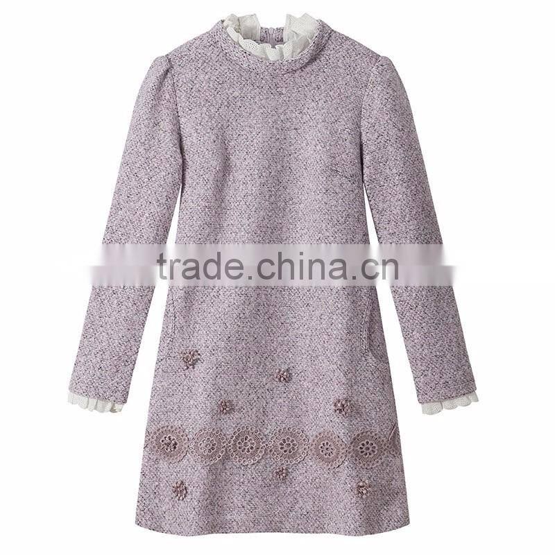 european women clothing big size woman winter grid dress
