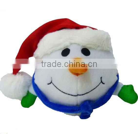 snowman head decoration christmas kids big plush snowman head