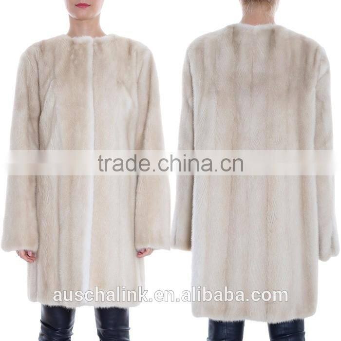 2016 winter women keep warm noble natural mink fur coat
