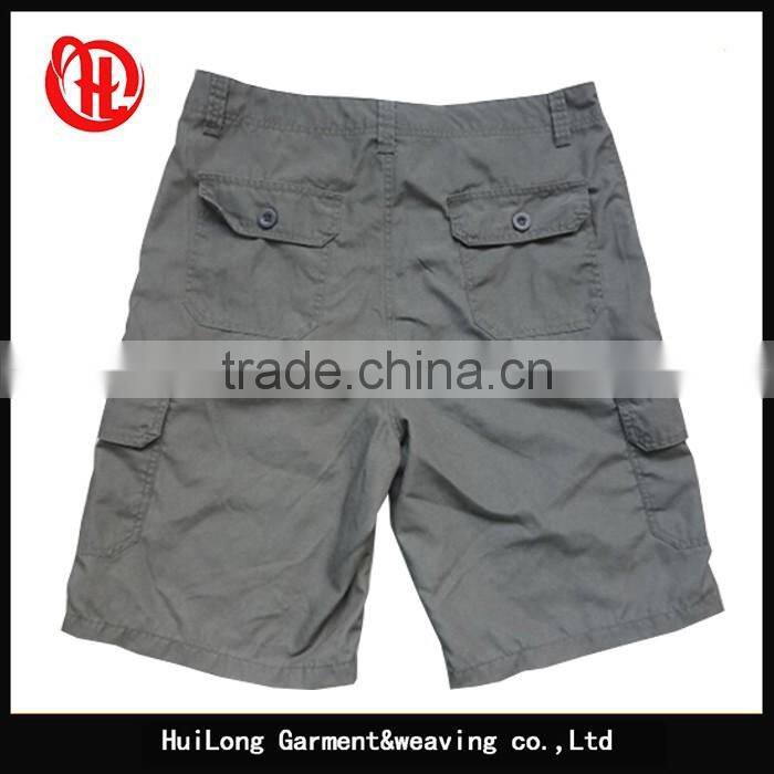 Apparel men outdoor comfortable solid cargo shorts