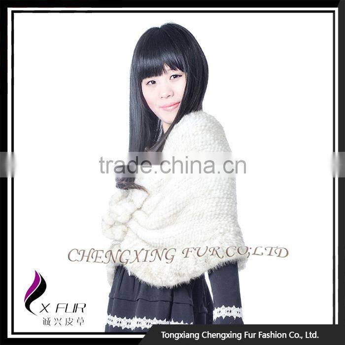 CX-B-M-24H Wholesale In Stock Fashion Mink Fur Shawl, Cashmere Shawl