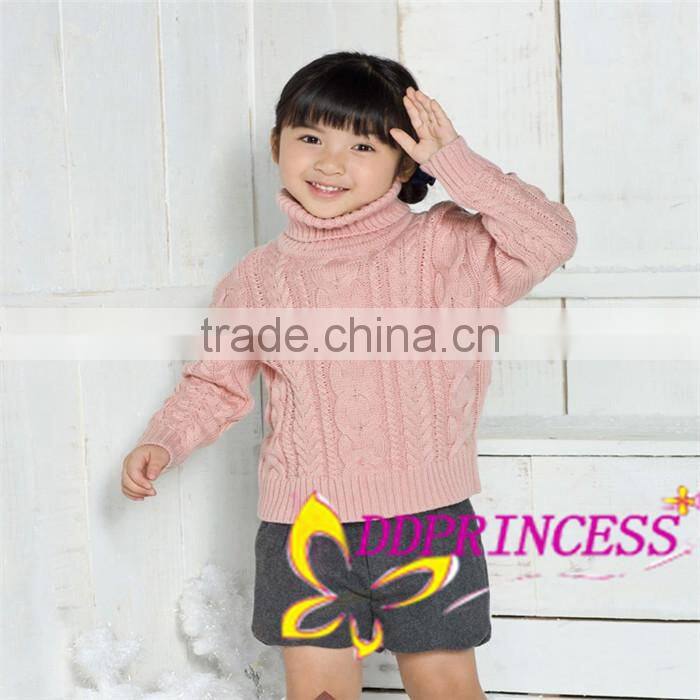 2015 factory wholesale of kids sweater girls ,wool sweater girls