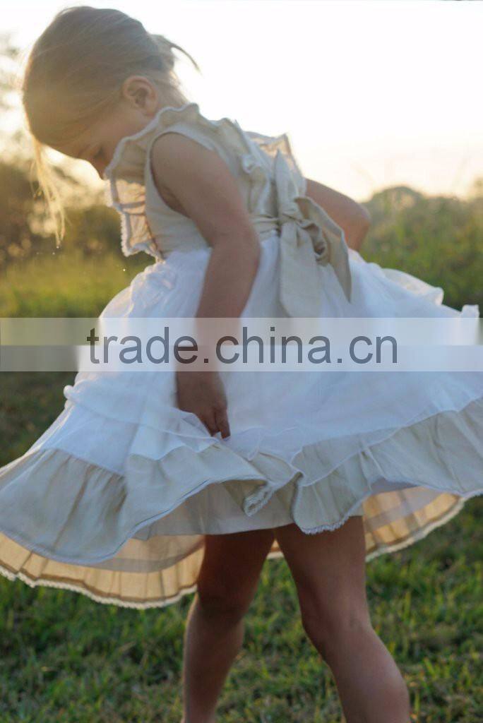 Summer Children Frocks Designs Baby Clothes Cotton Tulle Girls Birthday Party Princess Dresses