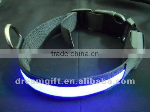 Glow in the night flashing Led dog Collar 4 size cheap price