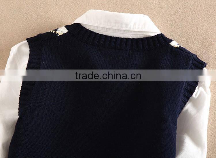 Child sweater as school v-neck uniformv pullover sweater