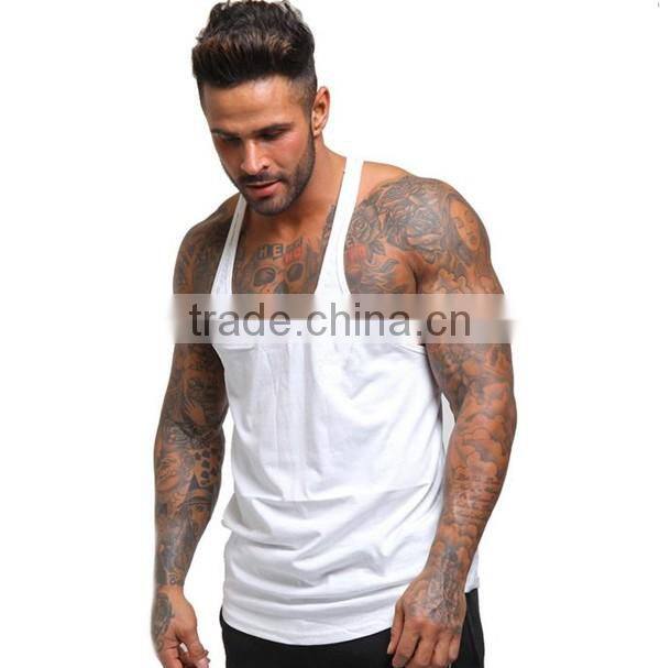 Men tank tops sport wear gym singlets