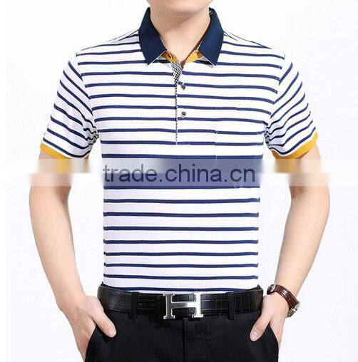 Professional wholesale high quality 2017 new style custom men short sleeve Polo shirt cotton