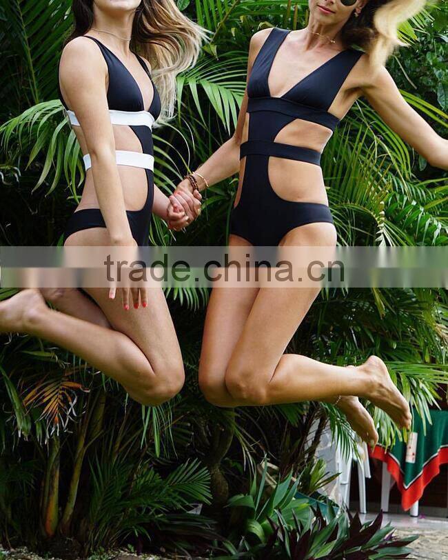 EY0033A Women sexy hollow out bodysuit swimsuit sexy tight fashion Swimsuit Slimming Bodysuit