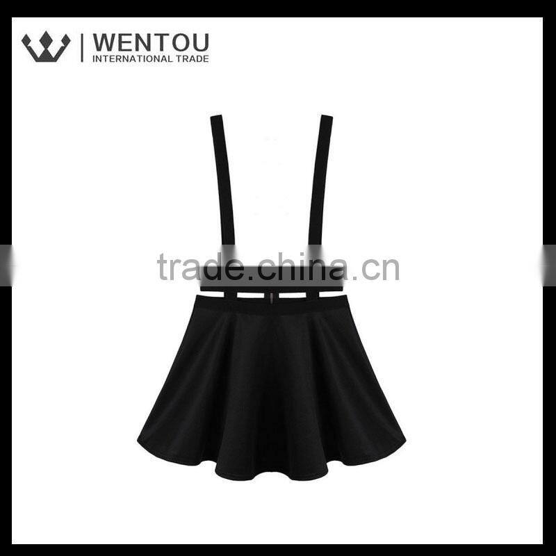 Latest Designs Women Punk Suspender Skirt
