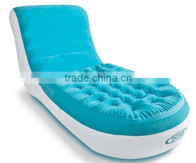 INTEX Blue Flocking Single Deck Chair