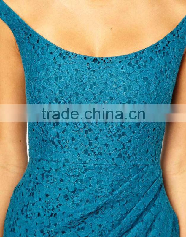 Sexy Lace Structured Dress With Off Shoulder