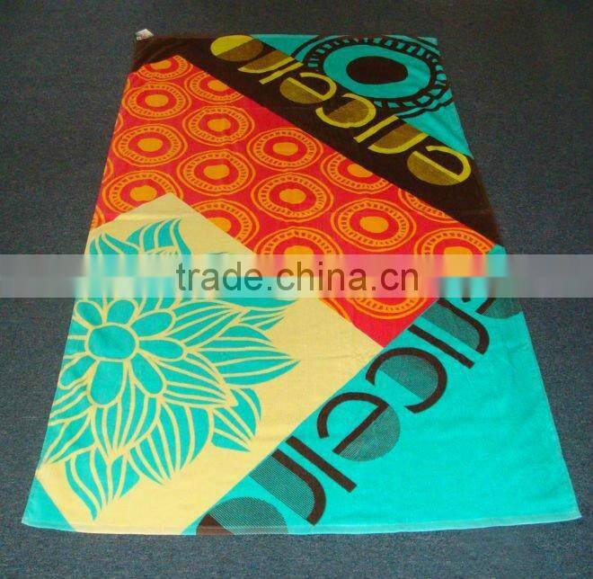 microfiber suede printing beach towel