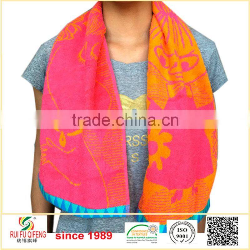 100% Cotton Unisex Adult Quick Dry Custom Sport Towels GYM Towel With Logo