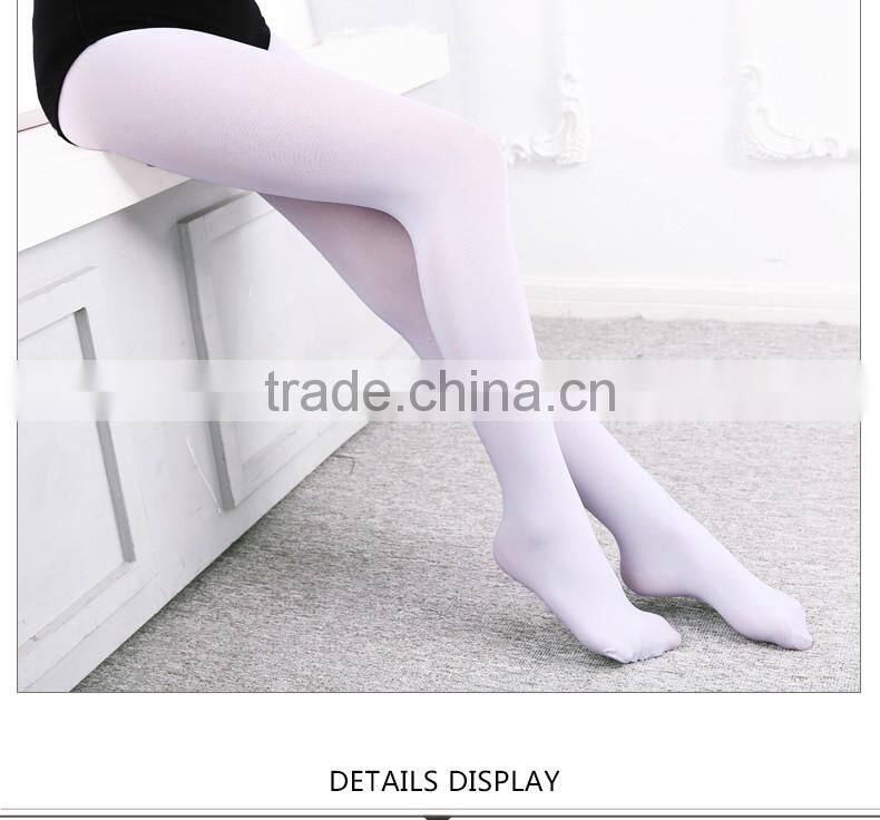 Flexible ballet tights full footed dance tights kids stockings pantyhose tights