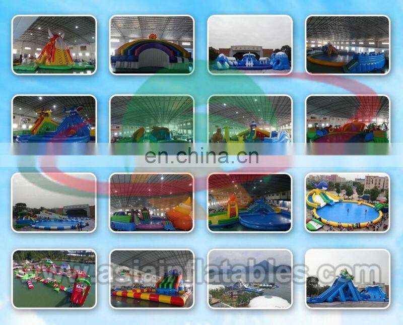 Land used water park slide / mobile amusement park for sale
