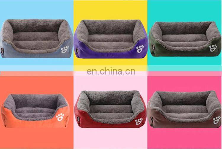 Paw logo printed funny soft stuffed plush pet house