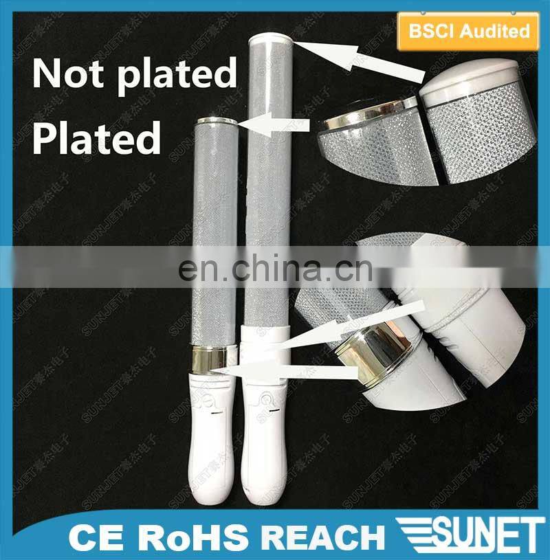 Concert battery operated color change controlled led glowsticks flashing cheering stick