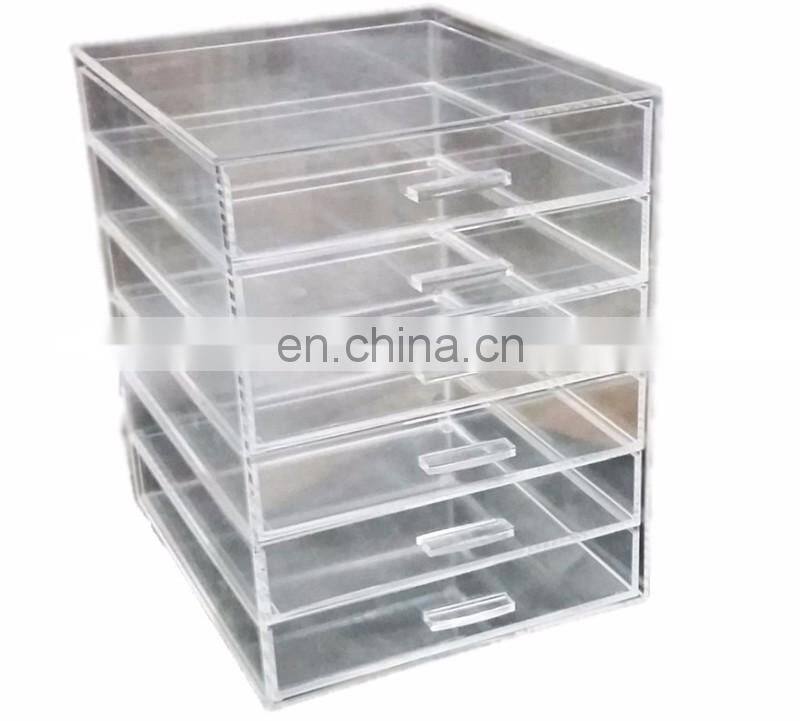 Customized and useful 4 tiers acrylic cosmetic storage box