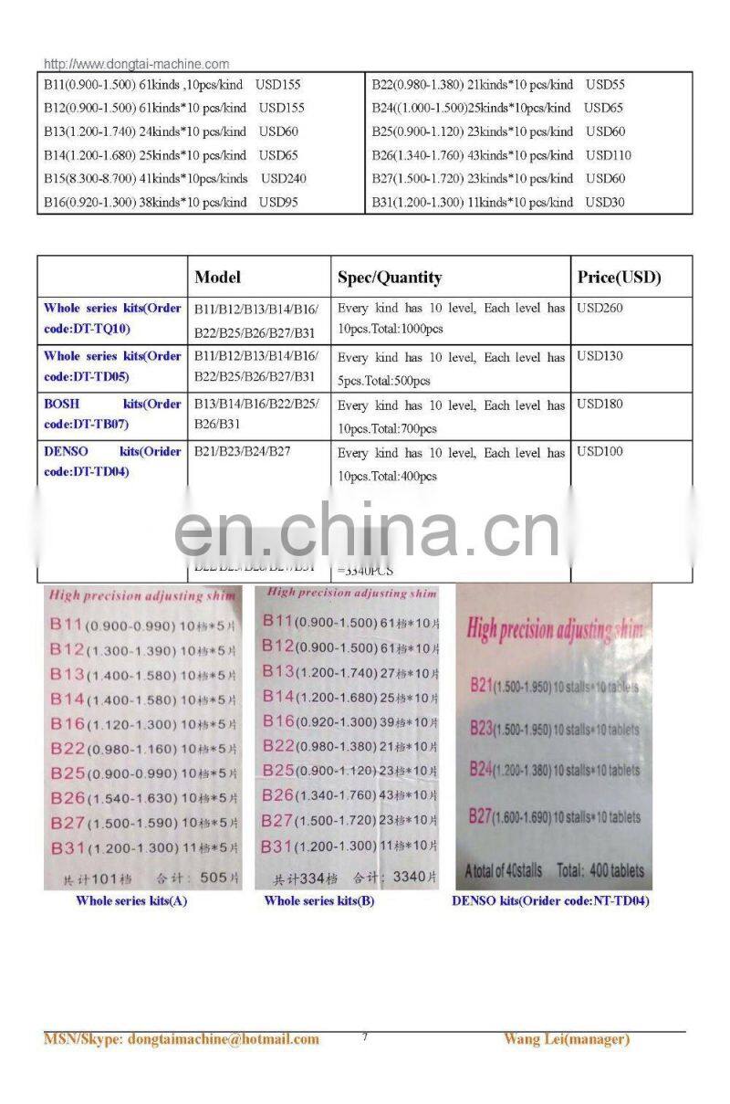 No,001 Full set common rail tools