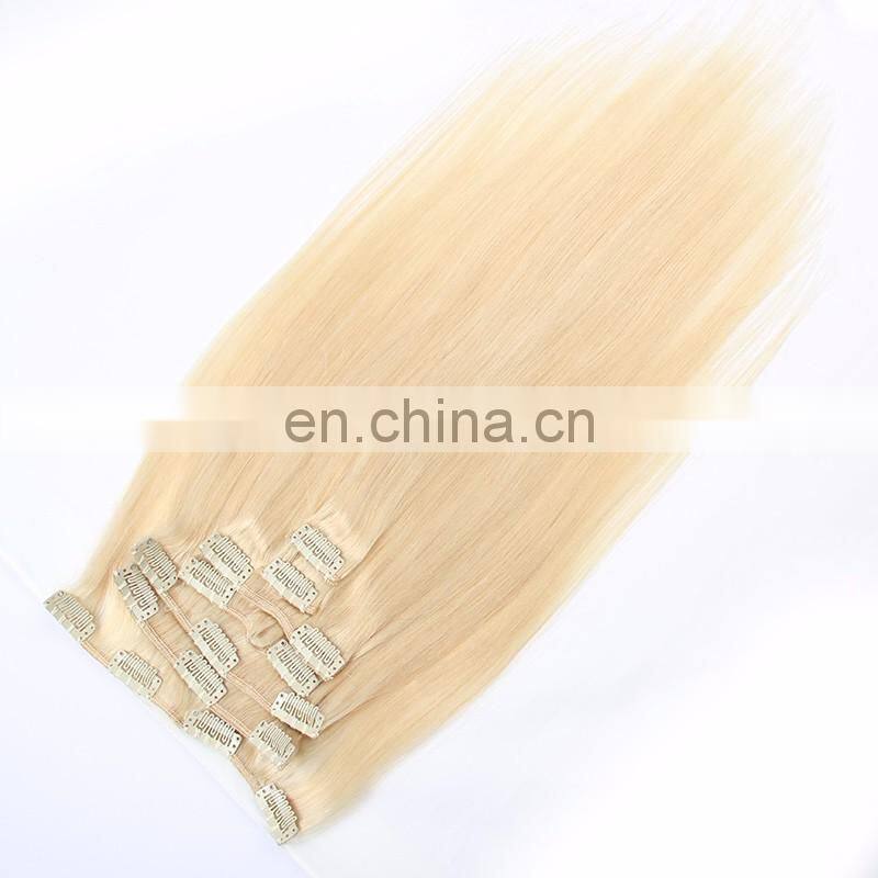 Wholesale Hair Afro Clip In Hair Extensions Silky Straight Wave Free Sample