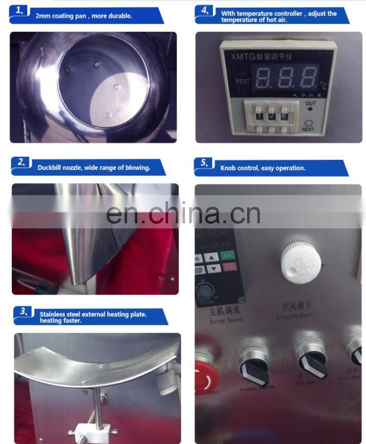 automatic sugar chocolate coating machine