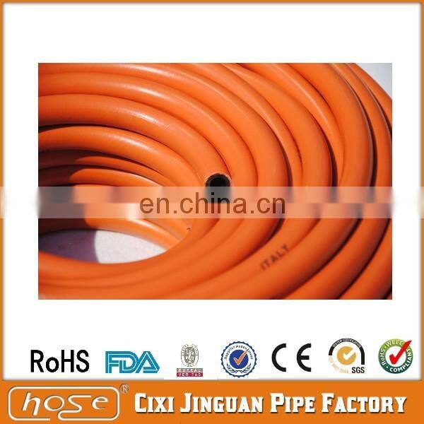 LPG Dispensing Station Cooker PVC Yellow Flexible Natural Gas Hose Cheap for Stove Outdoor