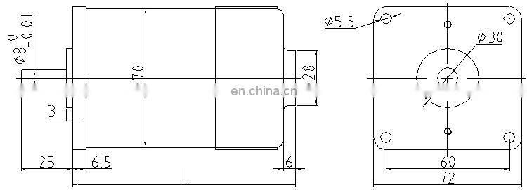 OD 70 mm 110v 2000 rpm 3500 rpm 4000 rpm brushed high speed permanent magnet dc motor 24v BMM309