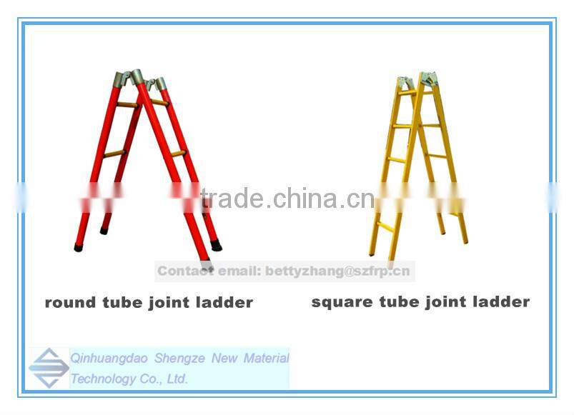 frp telescopic ladder, a ladder with platform, MLFF folding ladder