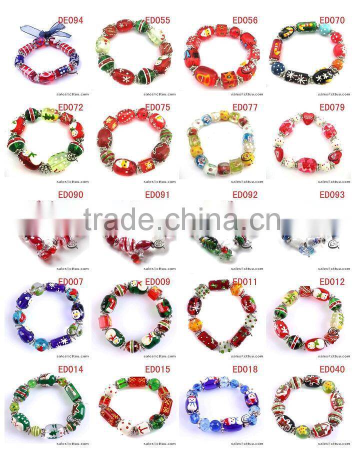 china online shopping green glass bead bracelet