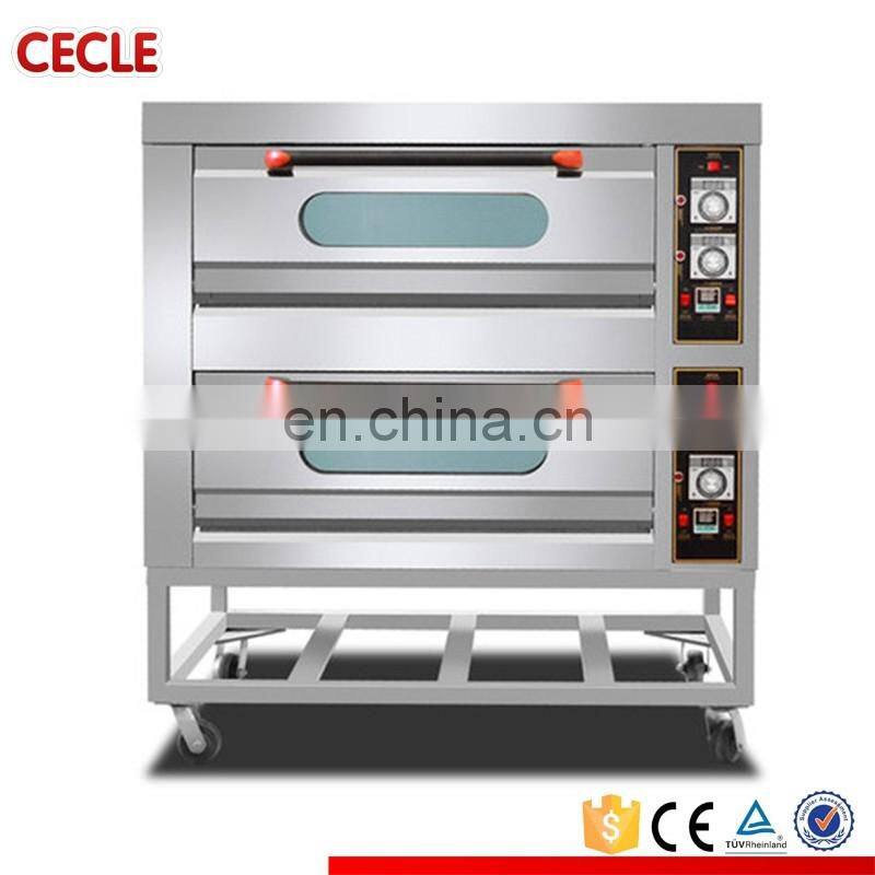 Oven with a regular commercial two - story four large - scale bread electric oven cake and pizza double