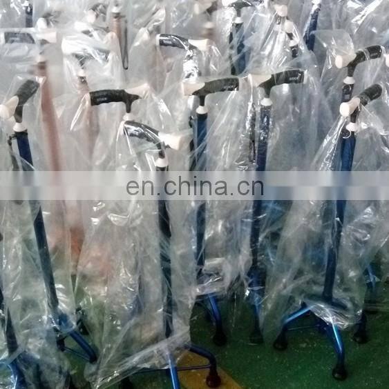 Aluminum alloy 4 legs walking stick telescopic crutch for Rehabilitation Therapy Supplies