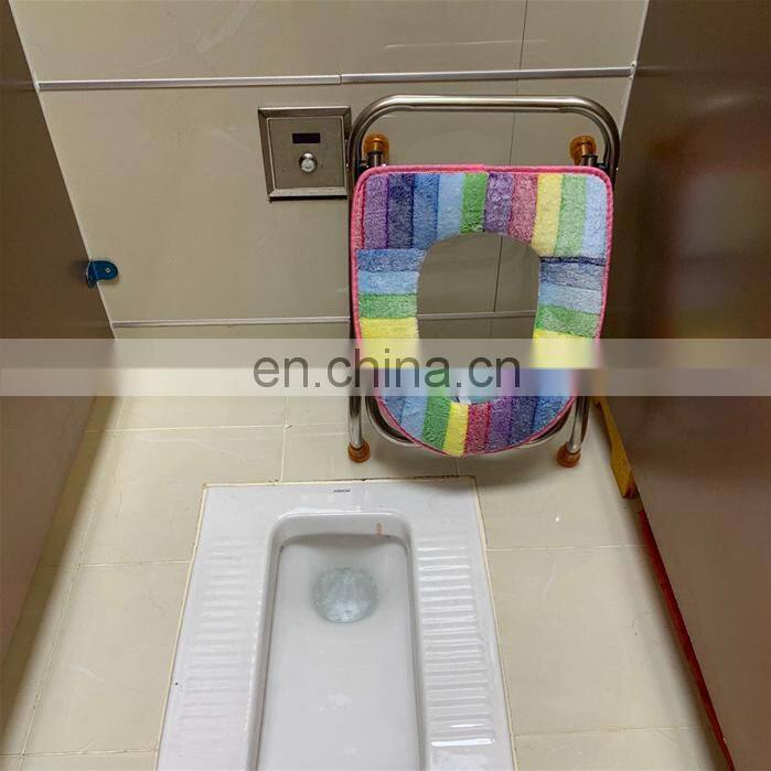 Folding thickened pregnant woman toilet seat non-slip toilet seat squat toilet stool