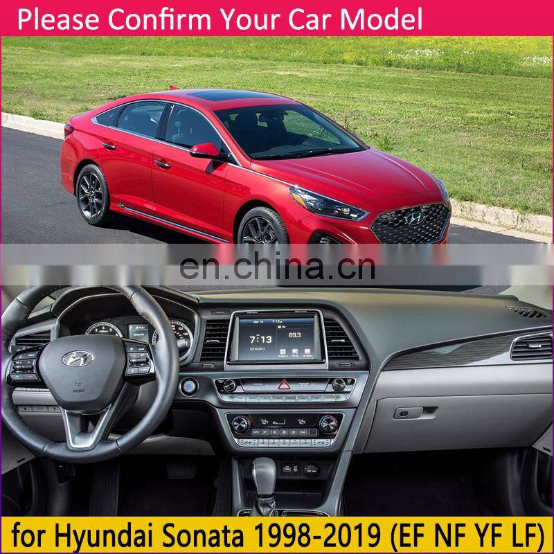 for Hyundai Sonata EF NF YF LF 1998~2019 Anti-Slip Mat Dashboard Cover Pad Sunshade Dashmat Carpet Car Accessories Rug 2010 2016
