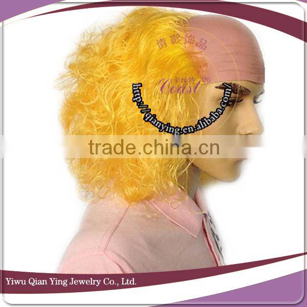 orange curly party halloween clown wigs