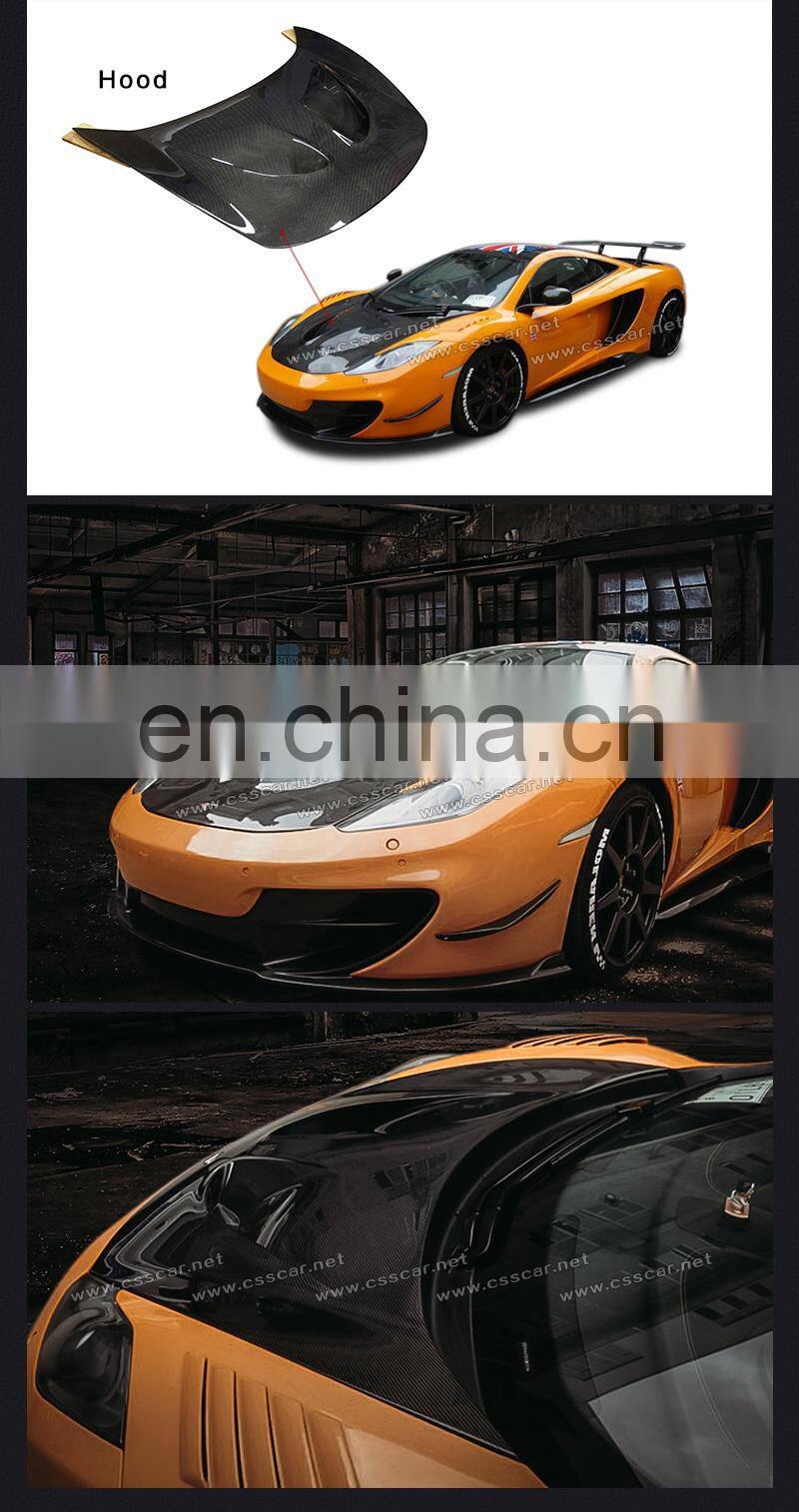 HOT Selling Car Hood Scoop Bonnet For Mcla MP4 650S P1 100% Carbon Engine Hood