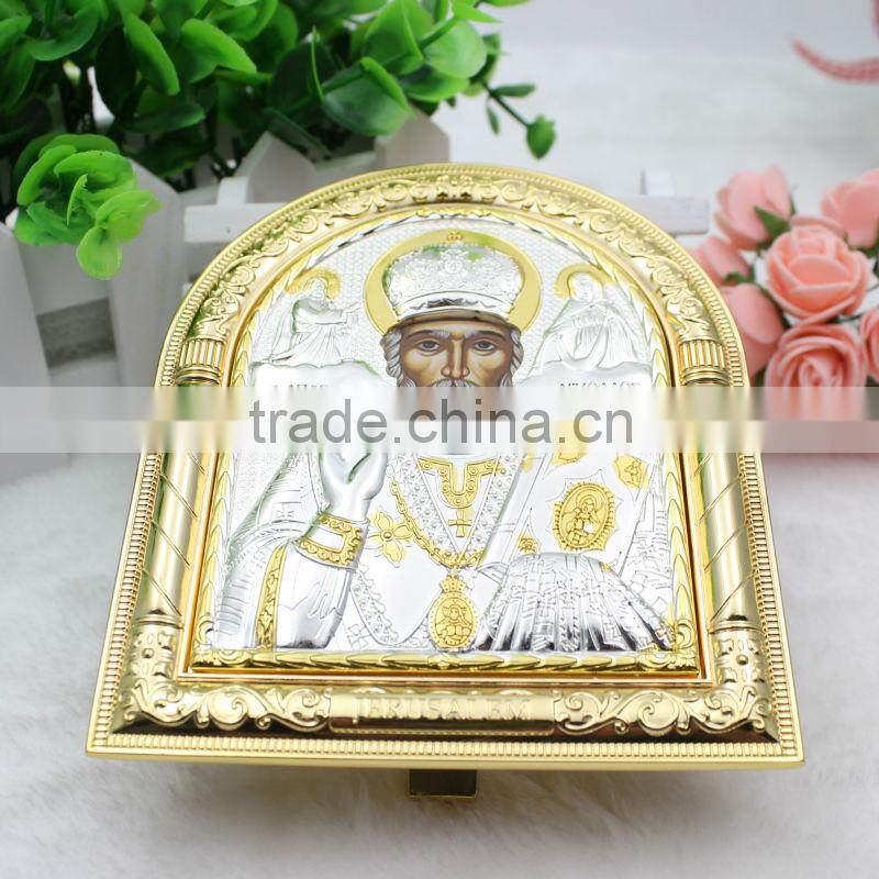 Orthodx St. Nikolaos Metal Icon