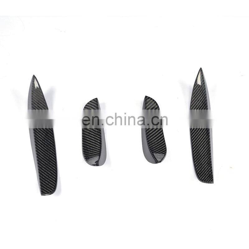 Front Bumper Fins Canards for Mercedes Benz C-Class W205 C63 AMG 15-17