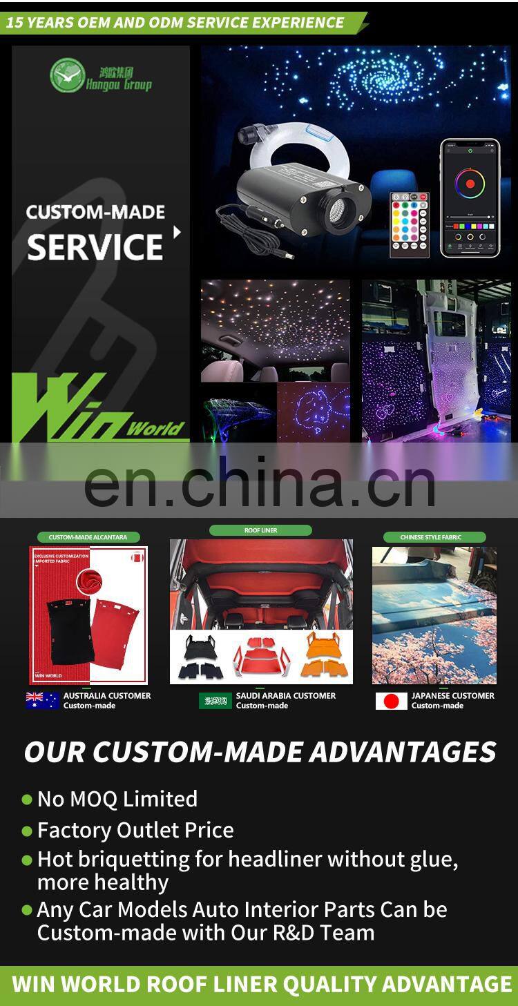Manufacturer products car roof liner for k3 auto ceiling headliner with sunroof
