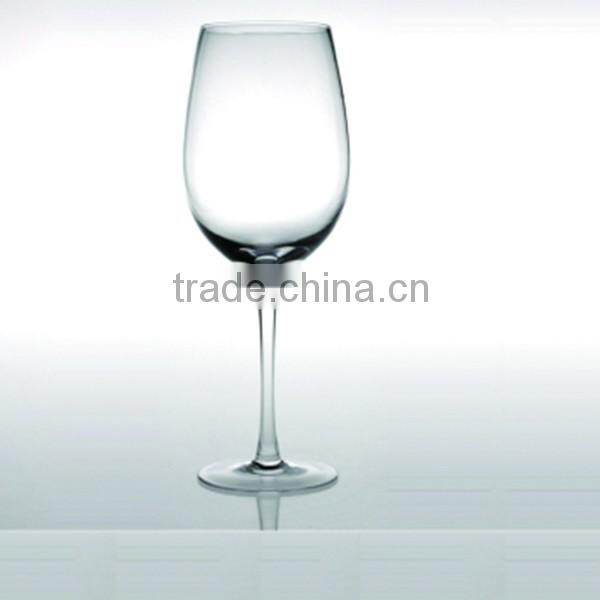 Handmade crystal high quality transparent short stem wine glass