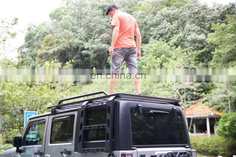 Car Roof Racks With Ladder for Jeep Wrangler JK 07+ 4x4 Accessories Maiker Manufacturer Roof Luggage