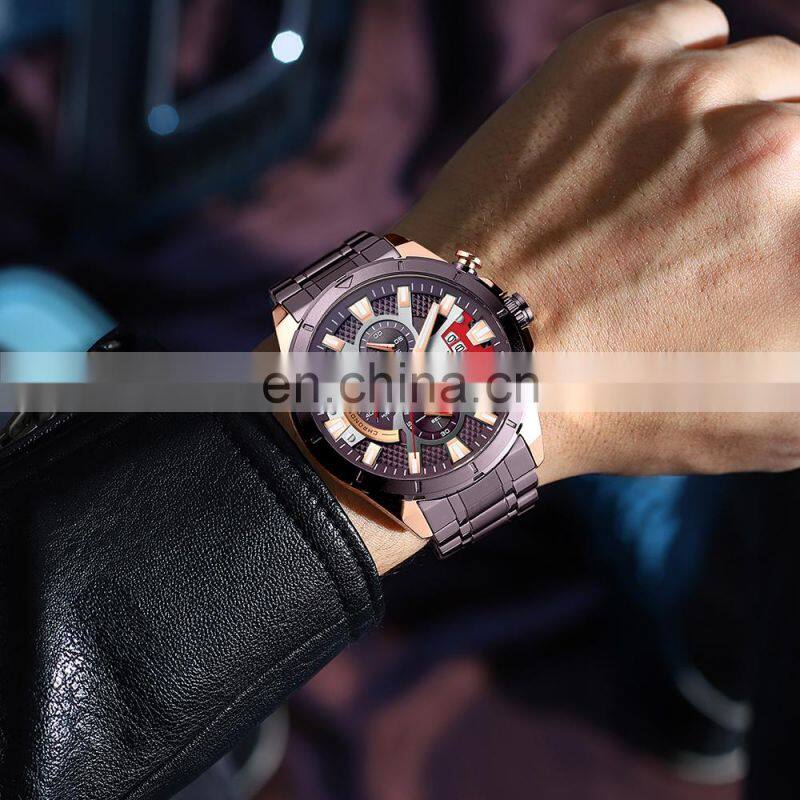 CURREN 8401 New Model Fashion Stainless Steel Men Quartz Watches Waterproof Men Wrist Watch
