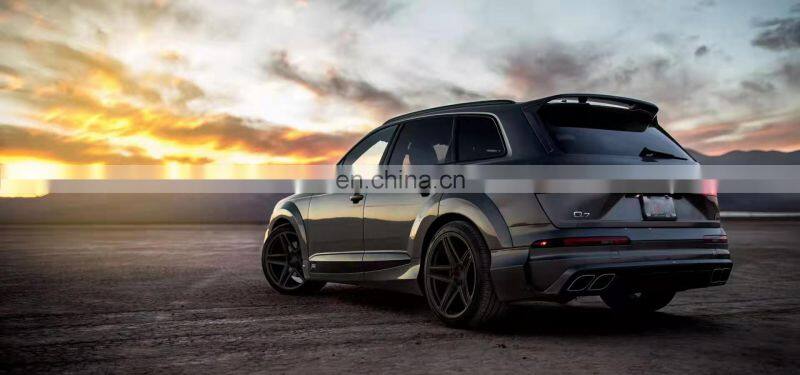 Runde Carbon Fiber Or FRP Material For ABT Style Audi Q7 Body Kit Front Bumper Rear Bumper Side Skirt Wheel Eyebrow 2016-2019