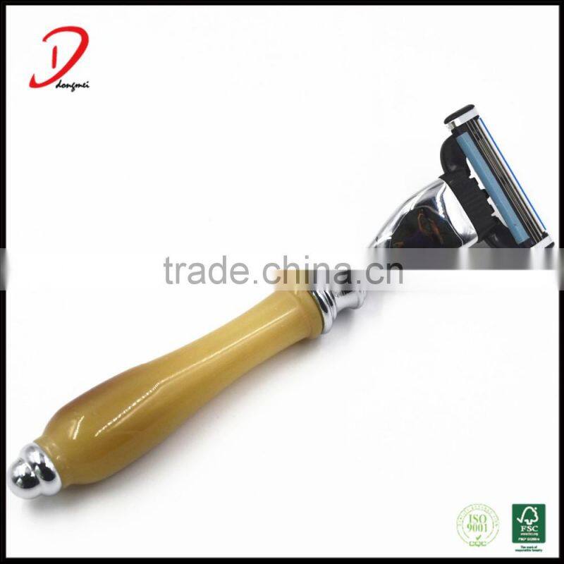 Professional resin handle shaving razor for man