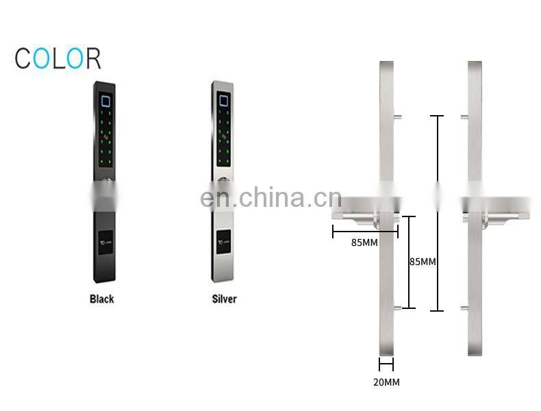 wifi attendance multi-point numeric top security aluminium handle electrical panel digital lock for sliding door bolt lock