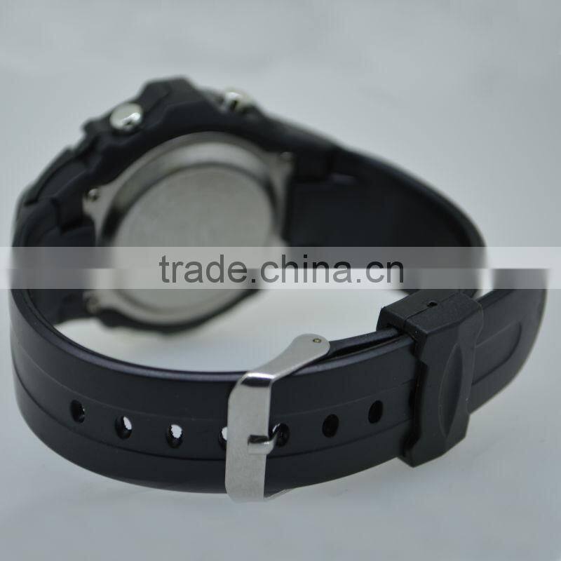 minimalist sport digital plastic watch with PU band