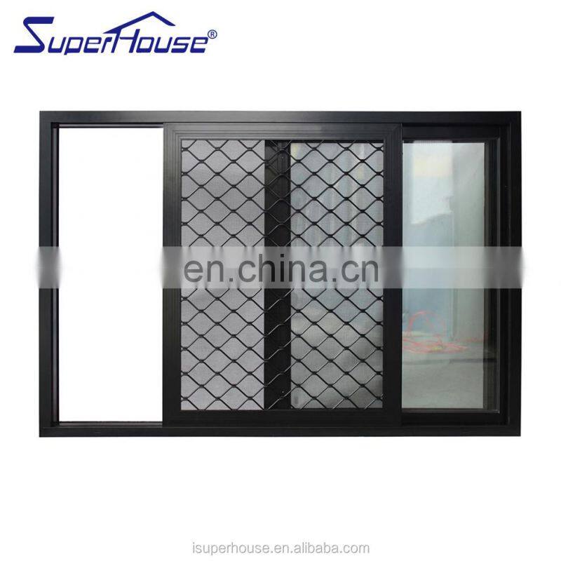 Superhouse Windows And Doors Window Grills Aluminium Aluminum Alloy Horizontal Design For Sliding Windows